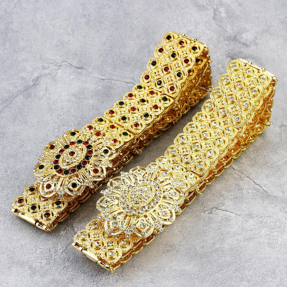 Поясная цепь золотого цвета с кристаллами для женщин, свадебные украшения, свадебный подарок, регулируемая длина