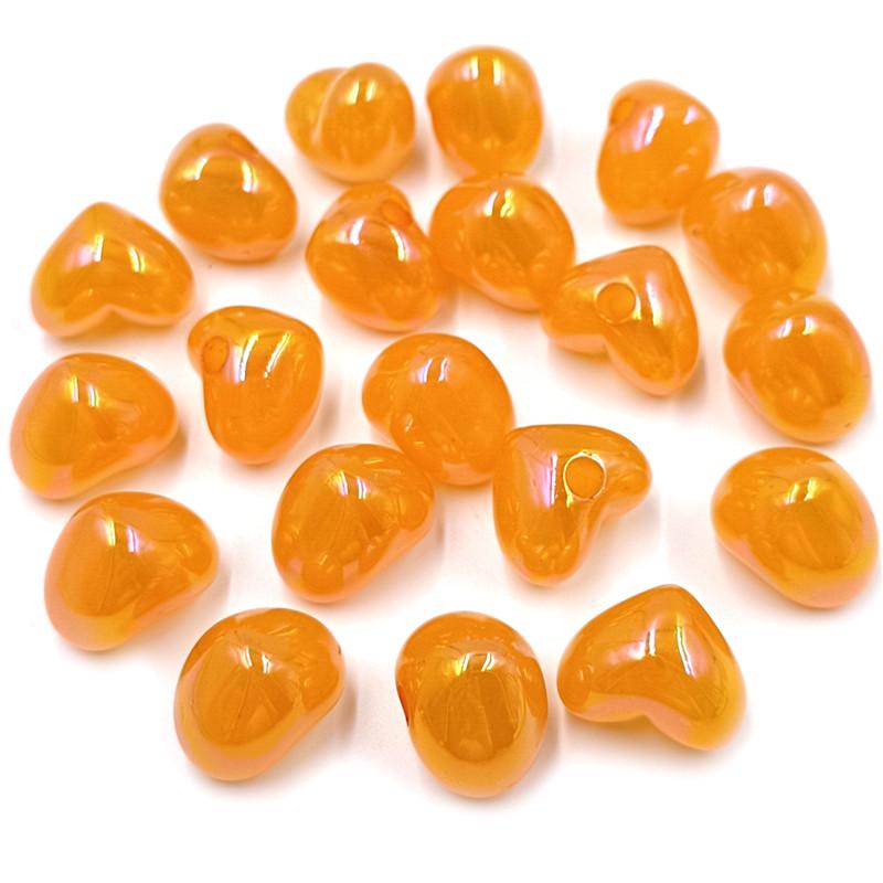 10 шт. желейного цвета акриловые одинарные глазки персиковое сердце пентаграмма свободные бусины кулон для браслета ожерелья серьги изготовление ювелирных изделий