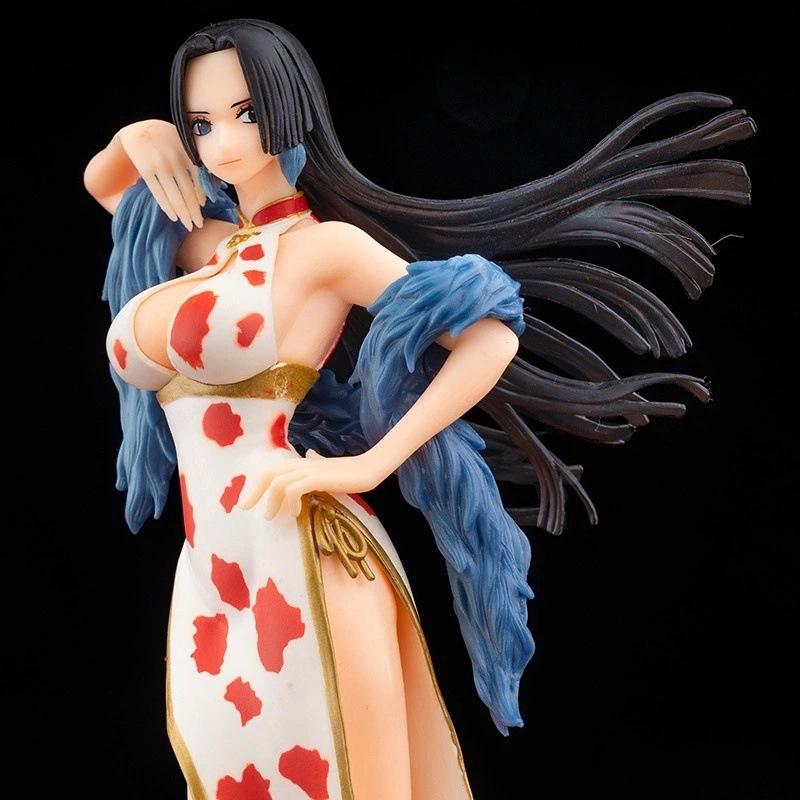 22 см цельная фигурка японского аниме Cheongsam Boa Hancock, фигурка из ПВХ, модель игрушки, коллекция кукол, мультяшный орнамент, подарок для детей