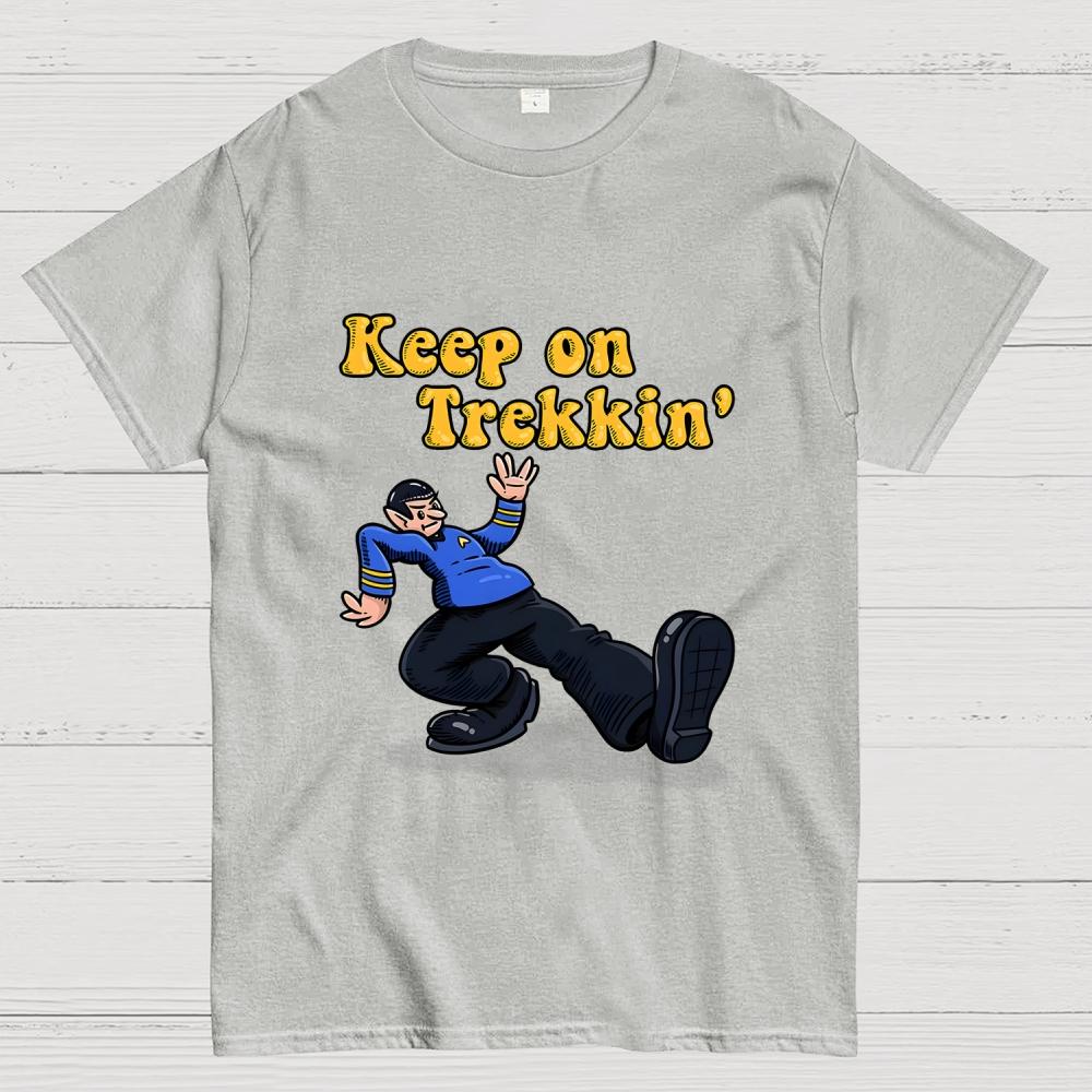 Keep on Trekkin' Unisex Cotton Summer Casual Cool Loose T-Shirt