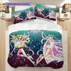 Ethereal Snow Queen Elegance Three-piece set (1 * duvet cover + 2 * pillowcase, without core) 2D Flat Christmas birthday gift