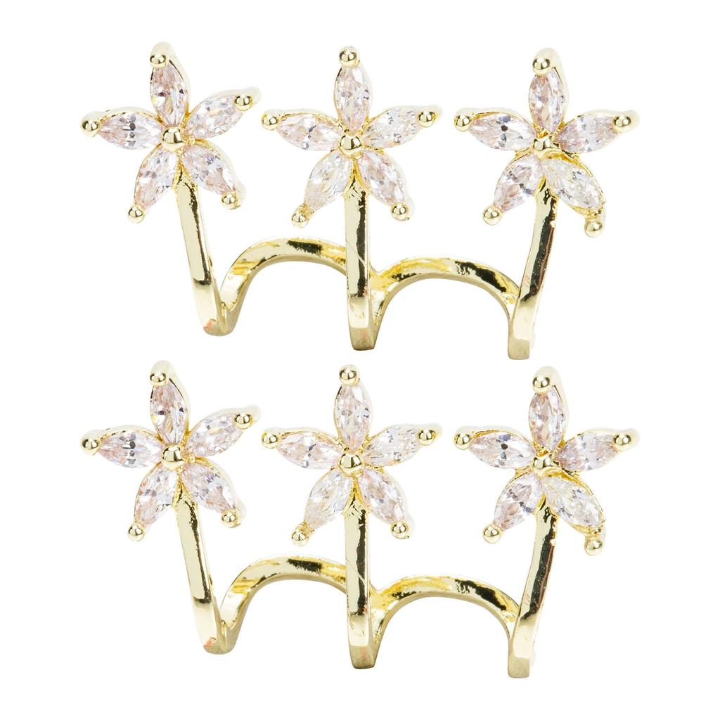 Ear Cuff Earrings Earring Cartilage Crawler Wrap Flower Stud Claw Jewelry Studs Pierce Cuffs Unpierced Ears Helix Fake