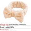 European & American Bow Flannel Hair Band - Wide Edge, Women's Face Wash Headband