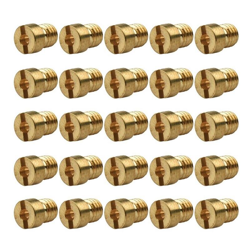 25 шт. главный жиклер #55-#115 M5 для карбюраторов Dellorto SHA SHB, набор главных жиклеров 5 мм, замена форсунки карбюратора