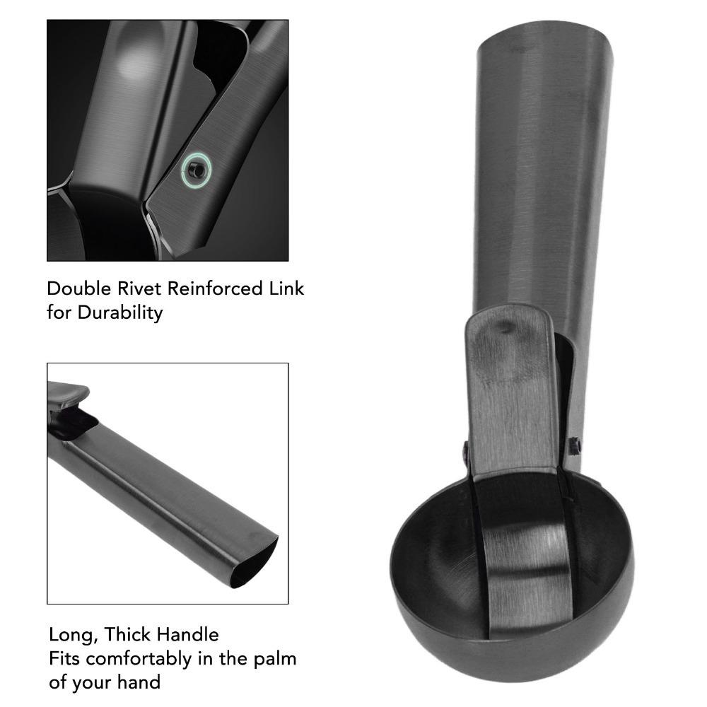 Stick Proof Ice Cream Scooper Stainless Steel Ice Cream Ball Spoon Ice Cream Scoop DIY Ice Cream