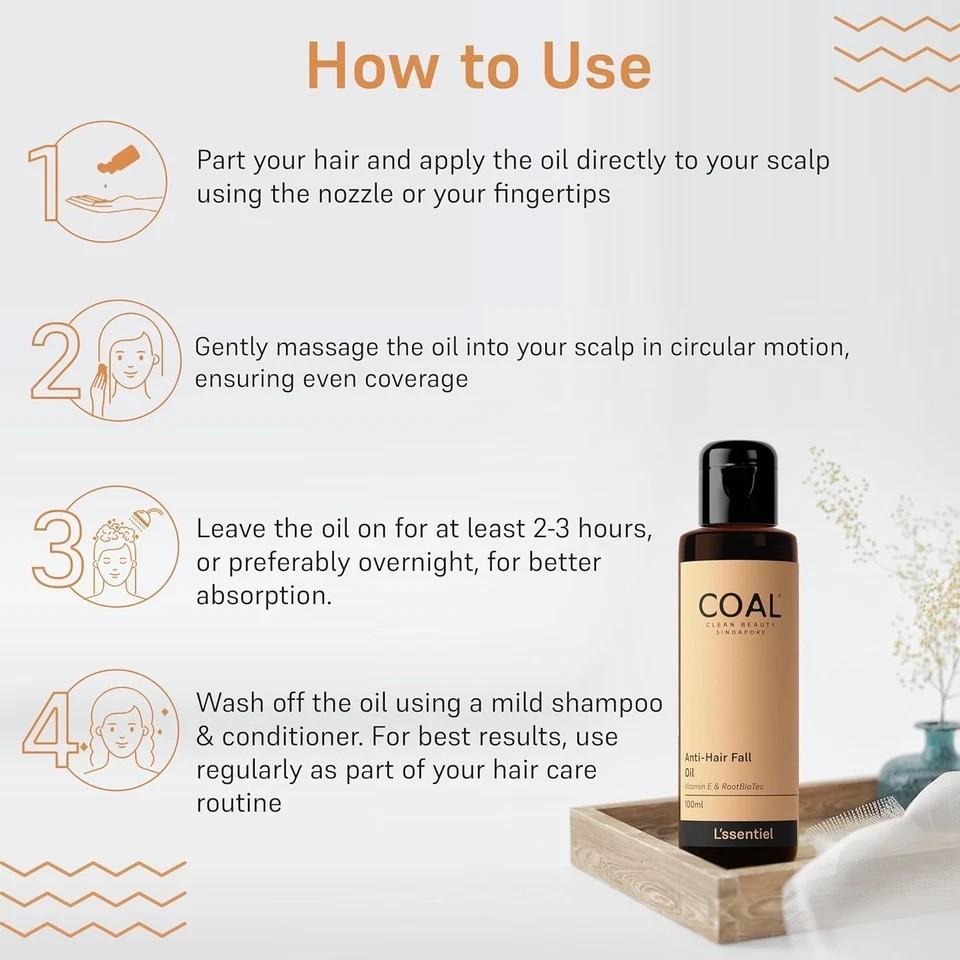 Coal Clean Beauty Anti Hair Fall Oil For All Hair Types 100ml