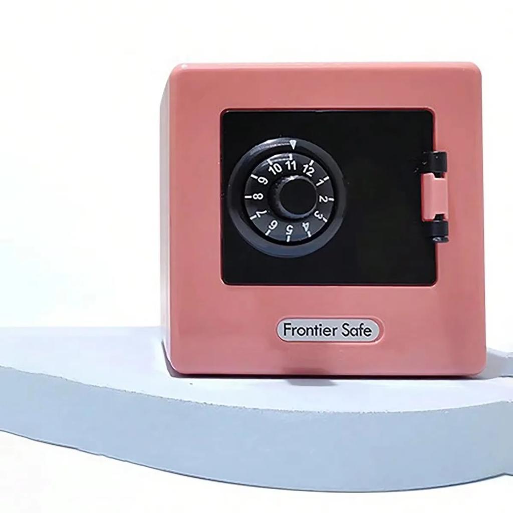 Мини-банк Копилка Ретро Банкомат Вращающийся Пароль Наличные Монеты Сохранение Ящик Банковский Сейф Автоматический Депозит Банкноты Рождественский Подарок