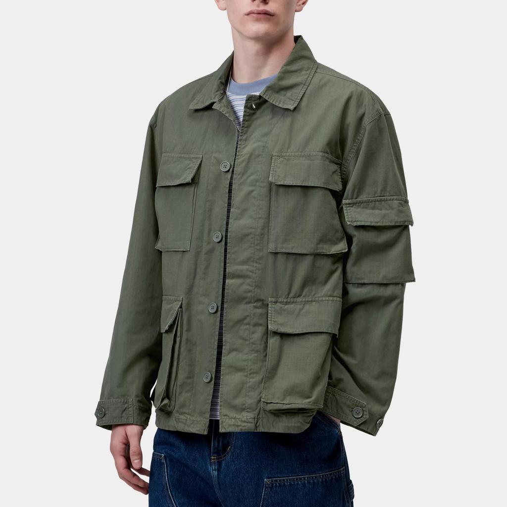Carhartt WIP SS26 Mandelson Jacket Casual Flap Pocket Button Closure Long Sleeve Jacket Unisex Jacket I036803-11-GD