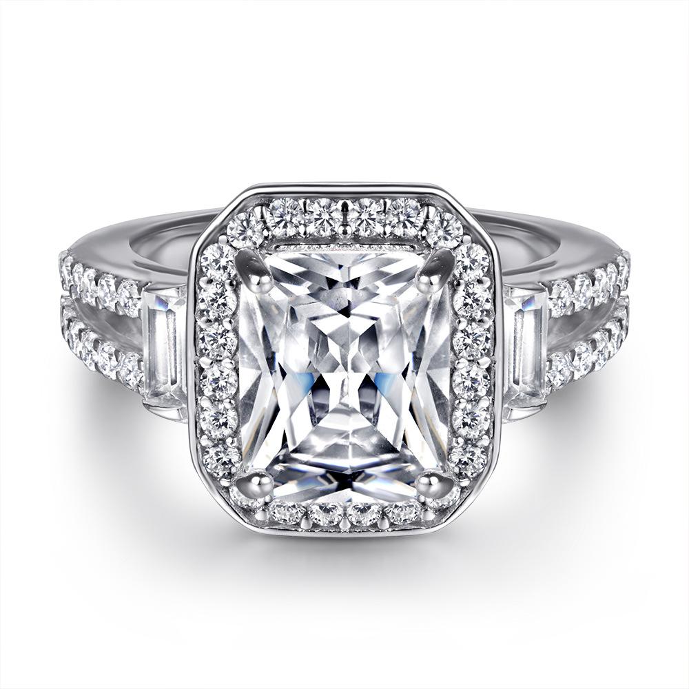 Классическое кольцо Lindon из стерлингового серебра 925 пробы с цирконом, женские ювелирные изделия, свадебный подарок для вечеринки