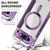Business Flip Leather Matte Armor Shell For Magsafe Magnetic Phone Cases For Google Pixel 10 9 Pro XL 8A 7A Clear Plating Cover
