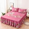 3 шт., приятная для кожи шлифовальная юбка для кровати, спальня, студенческое общежитие, наволочка, пододеяльник, покрывало, постельные принадлежности