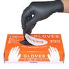 Comfortable 10Pcs Nitrile Disposable Rubber Gloves Mechanic Black Durability