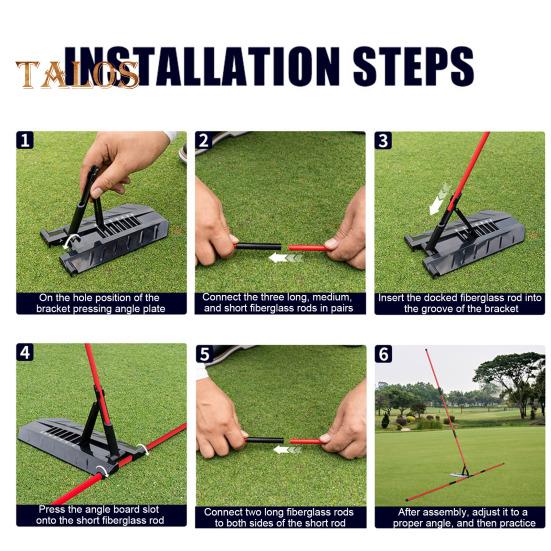 Держатель для клюшки для гольфа, регулируемый угол, простая установка, тренажер для замаха, аксессуары для практики гольфа