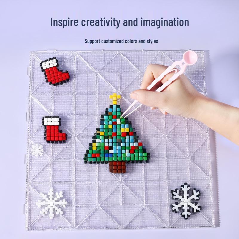 104-Pin Enhanced Perler Bead Board: Thick, Heat & Drop Resistant, Durable, Perfect for Kids' DIY Crafts