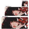 Devil Mask Girl Mouse Pad Large Xxl Office Carpet Mousepad Gamer Rug Desk Accessories Computer Long Table Pads Company Extended
