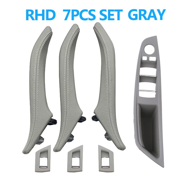 LHD RHD 6 цветов 7 шт. кожаные ручки для межкомнатных дверей замена для BMW 5 серии F10 F11 F18 520 523 525 528 530