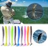 10/30/50Pcs Fishing Lures Soft Baits with T-Tail Vibrant Color Tear-Resistant Reusable Flexible