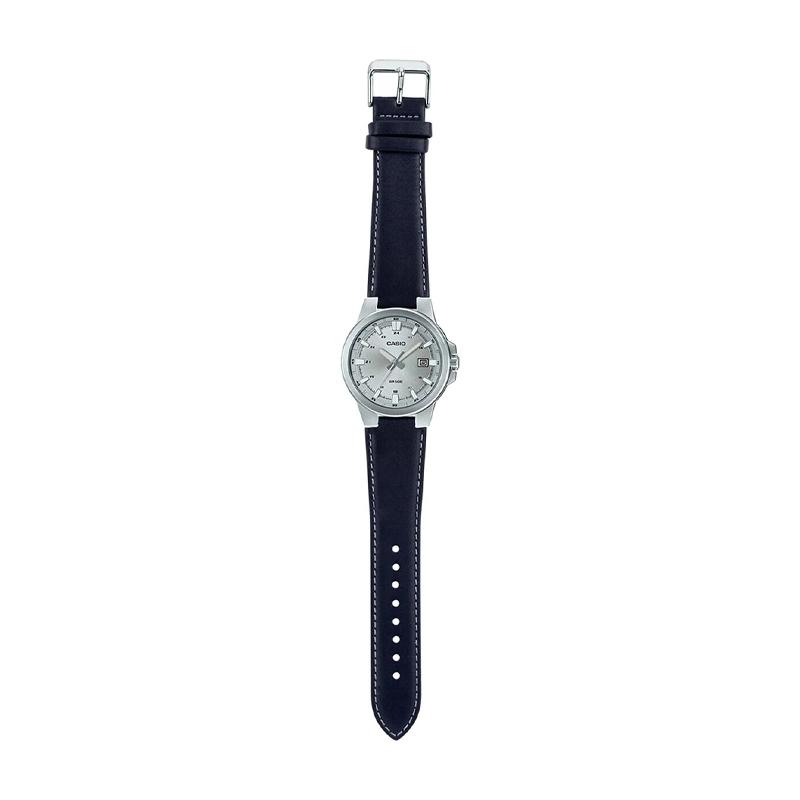 Casio Мужские часы стандартной серии Серебристые MTP-E173L-7AVDF