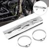 For Harley Honda Yamaha Custom Universal Motorcycle Exhaust Pipe Heat Shield Cover Muffler Protector Guard Motocross Accessories