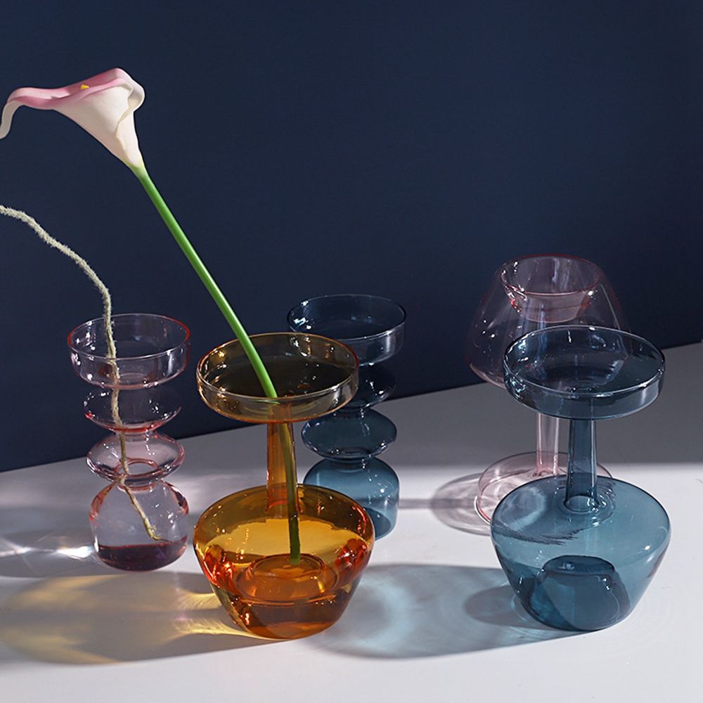 Room Flower Pot Flower Decoration Glass Bottle Home Decoration Flower Vase Table Decor Glass Vase