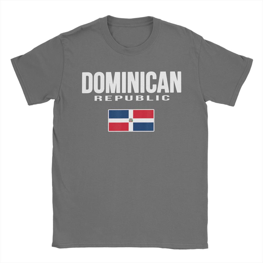 Vintage T Shirt Summer DR Dominican Republic Flag Republica Dominicana Souvenir TShirts for Unisex Plus Size Short Sleeve Tees