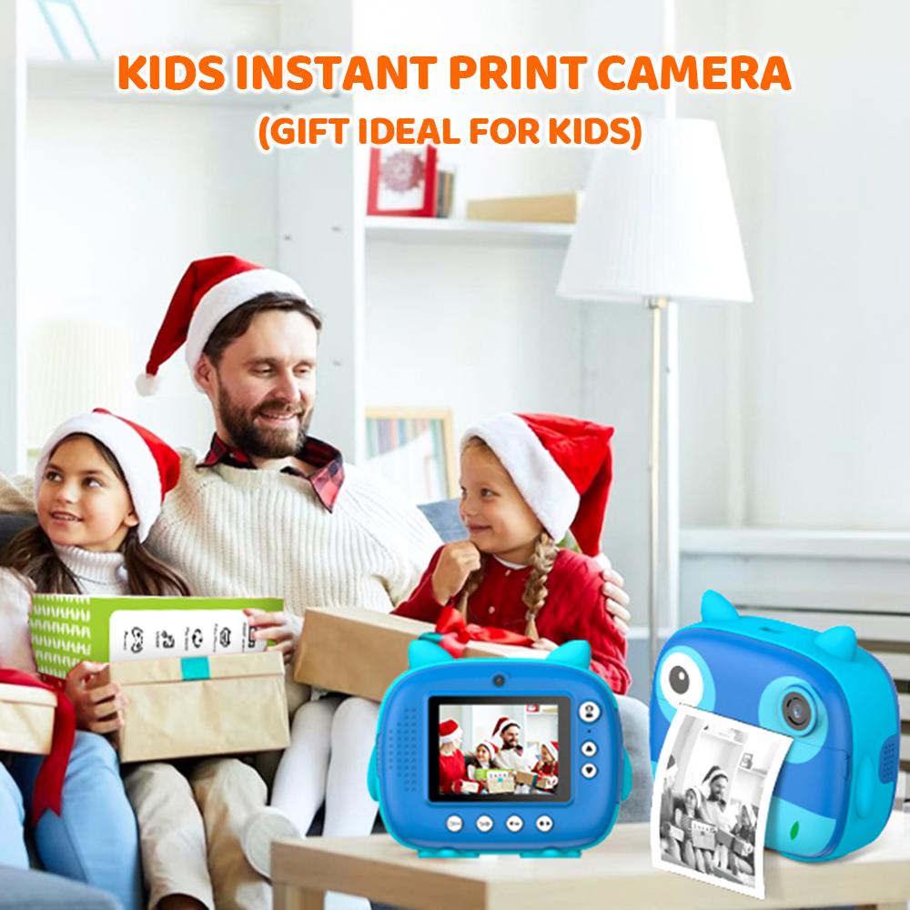 2,5K милая детская камера мгновенной печати 12-мегапиксельная детская цифровая камера детская камера мгновенной печати с 2,4-дюймовым экраном