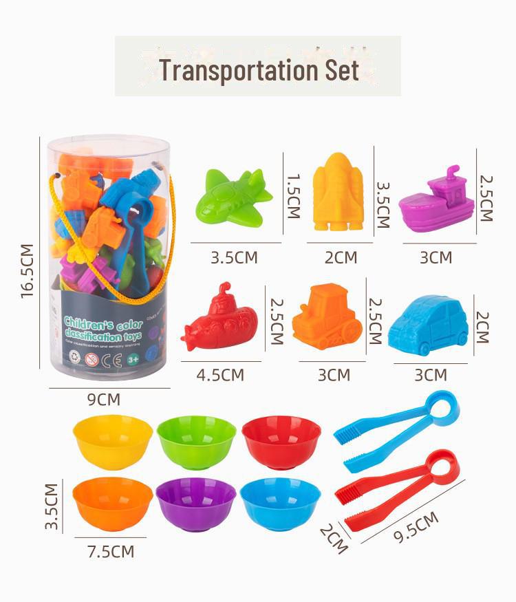 Семейная серия. Детские развивающие игрушки для счета и сортировки.