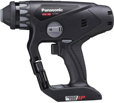Аккумуляторная дрель-перфоратор Panasonic Multi Hammer, основной блок, только стакан для сбора, продается с функцией двойного привода, оснащена защитой IP56, черного цвета
