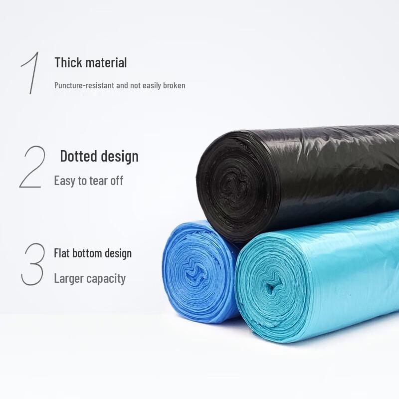 MIAOJIE Small 40x45cm Flat Top Thick Kitchen Trash Bags