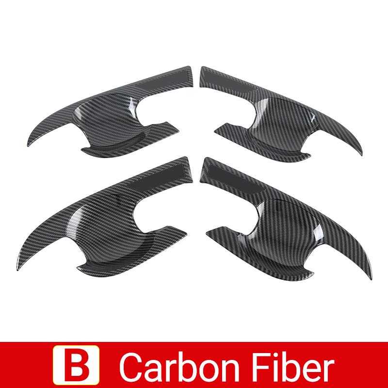 Для Toyota Corolla Cross XG10 2021 2022 2023 2024 Гибридная ABS карбоновая дверная ручка автомобиля Чаша Защитная накладка Наклейки на чехол