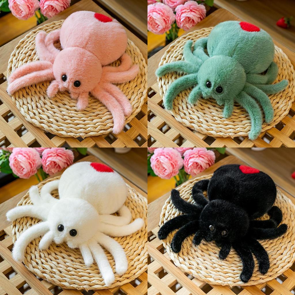 Realistic Spider Plush Doll With Pp Cotton Filling For Creative Gift And Decor