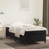 Box Spring Bed Frame Black 90 x 200 cm Velvet