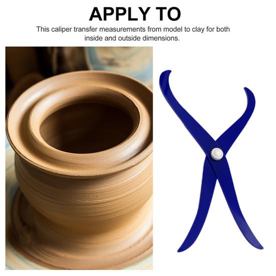 Керамический штангенциркуль с изогнутой ногой, портативный сверхмощный акриловый керамический измерительный инструмент для резьбы по глине, моделирование скульптуры, керамические инструменты