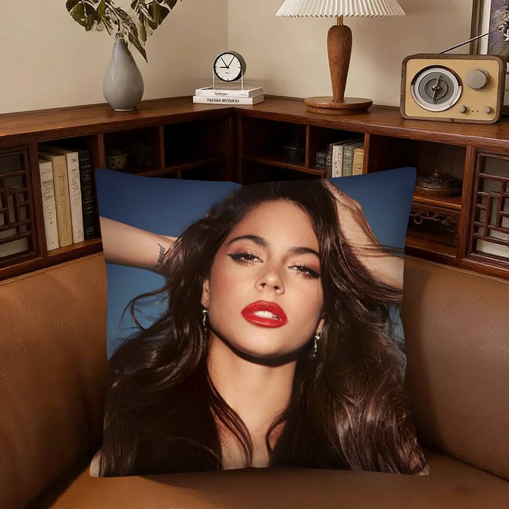 Singer MMartina SStoessel TINI Pillow Case Fashion Square Pillowcase Bedroom Sofa Room Ins Decoration Leisure