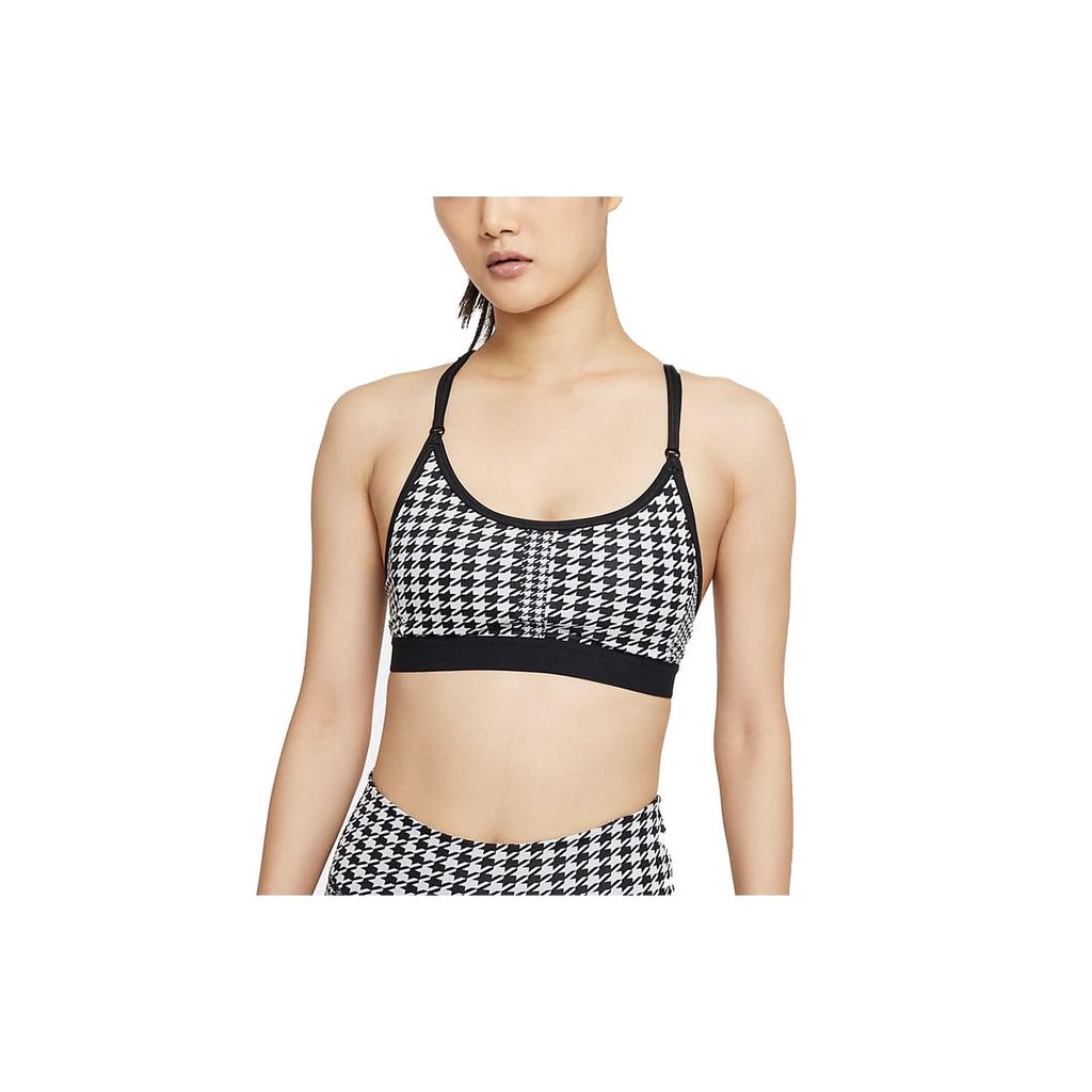 Nike Спортивный бюстгальтер с низкой ударной нагрузкой Dri-FIT Indy Icon Clash, женское нижнее белье, черный DD1087-010