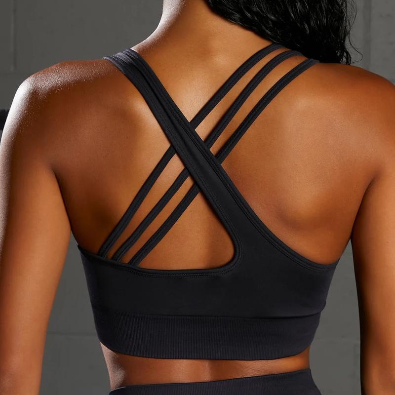 Бесшовный костюм для йоги: Женский спортивный комплект с красивой спиной и йоговскими брюками с высокой талией, подтягивающими бедра, в европейско-американском стиле