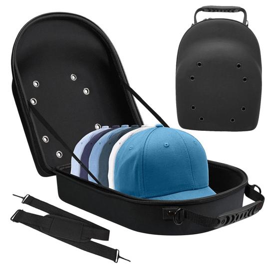 Сумка для хранения бейсболок EVA Большой вместимости На молнии Портативная Дорожная Дышащая Мужская Женская Органайзер для кепок с козырьком Чехол для переноски