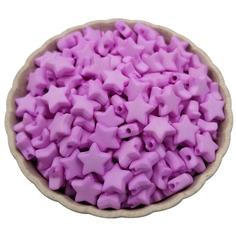 Товары для вечеринок для изготовления украшений Акриловые свободные бусины в форме звезды разноцветные аксессуары своими руками 50 шт 9 мм