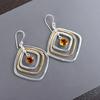 Citrine Gemstone 925 Sterling Silver Handmade Jewelry Drop/Dangle Earrings 2.44" EE-70-6