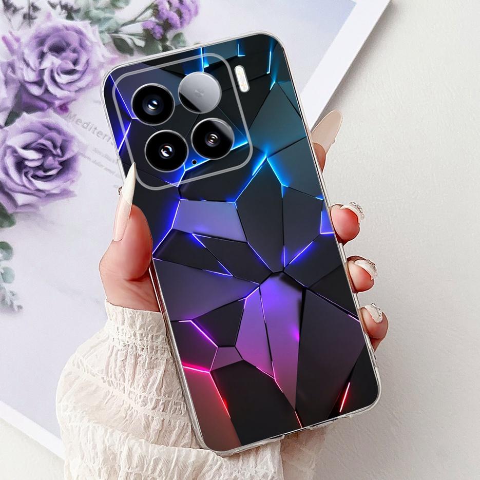 Для Xiaomi Mi 15 Pro 5G Чехол Новый Роскошный Расписной Чехол Мягкий Силиконовый Чехол для Телефона Для Xiaomi 15 Pro Mi15 5G Задняя Крышка Fundas Coque