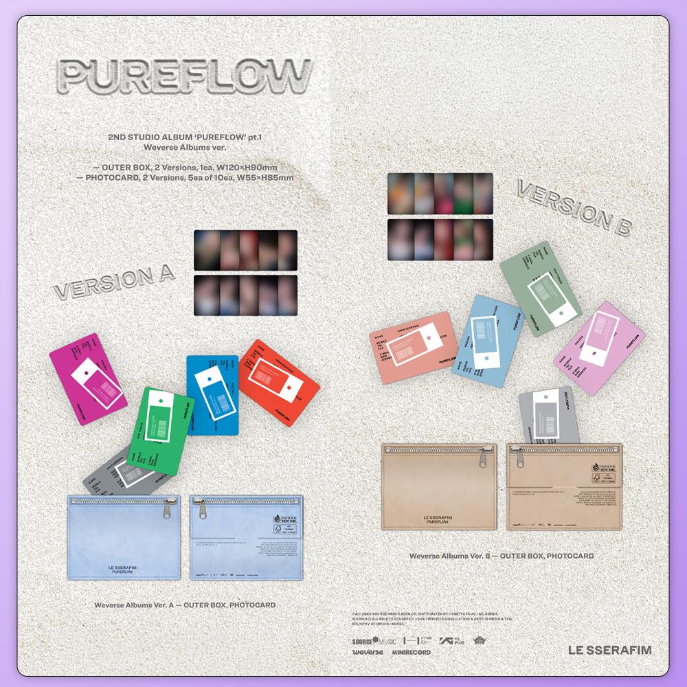 LE SSERAFIM Второй студийный альбом ‘PUREFLOW’ ч.1 (Альбомы Weverse вер.)