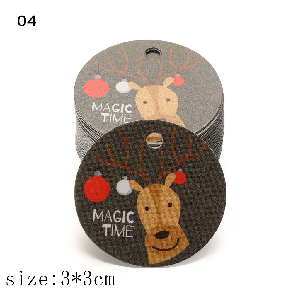 Party Cards Kraft Paper Xmas Decoration Hang Tags Christmas Labels Kraft Tag Gift Wrapping
