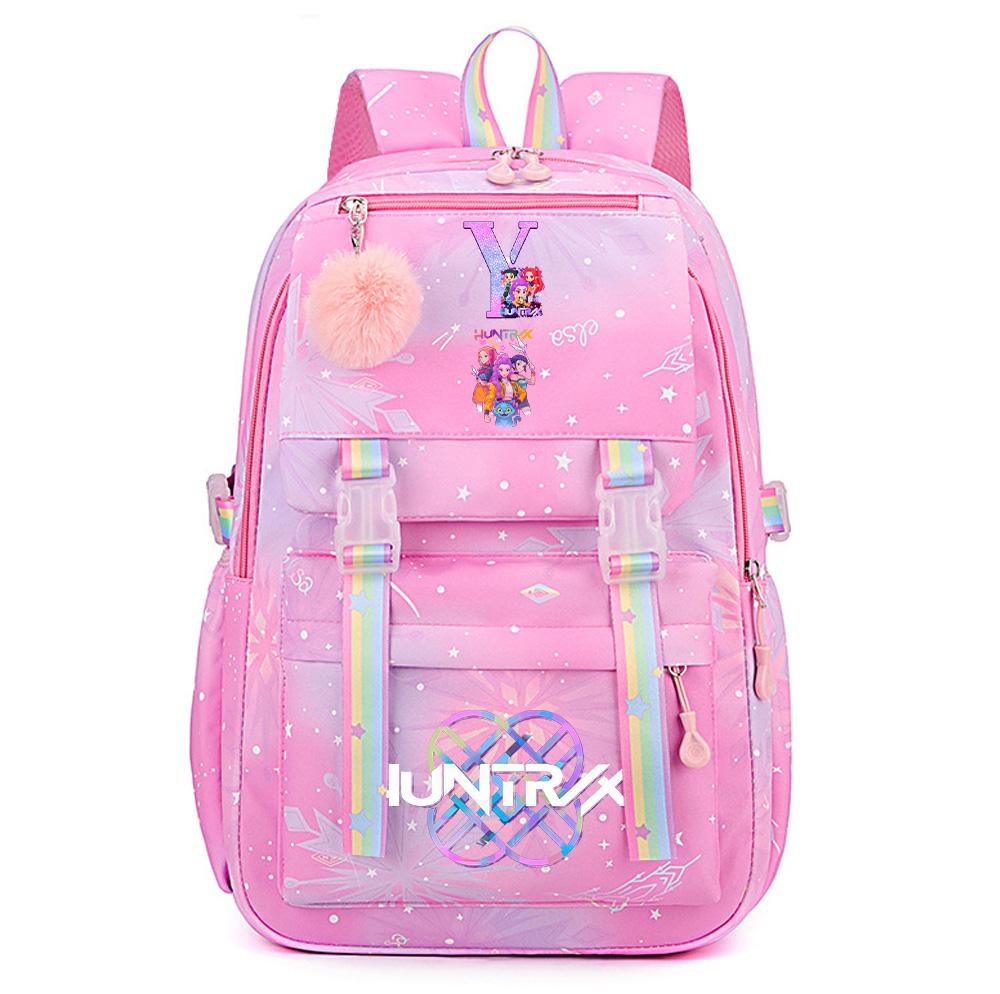 Аниме Милый K-Pop Истребители Демонов Принтованный Рюкзак для Подростка Студента Девушки Мальчика Рюкзак Сумка Книжная Сумка Большая Вместимость Дорожная Сумка Mochila