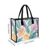 Tropical Leaves Print Casual Tote Bag Lightweight Large Capacity Fashion Shoulder Bag for Daily Commute Shopping
