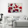 Canvas print, Painted red poppies on a meadow
