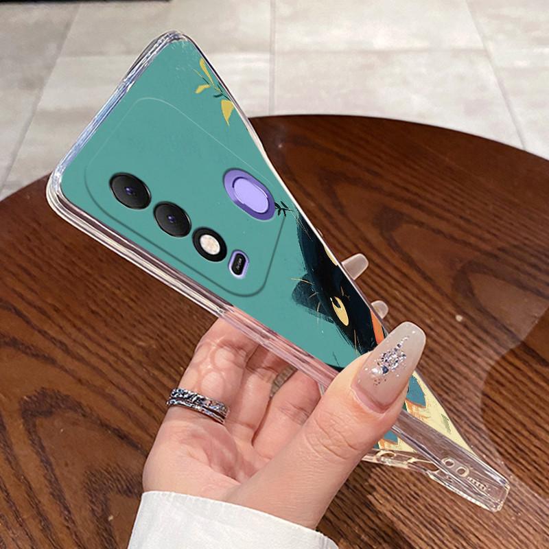 For Tecno Spark 8 8T 8P 9T (India) 7 Pro 7T Case Clear Silicone Soft TPU Jelly Cover KG6 KG7H KG7 KF6 Cute Rabbit Cat Phone Case