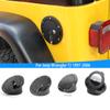 Aluminum Alloy ABS Gas Fuel Oil Tank Cap Cover for Jeep Wrangler TJ 1997-2006