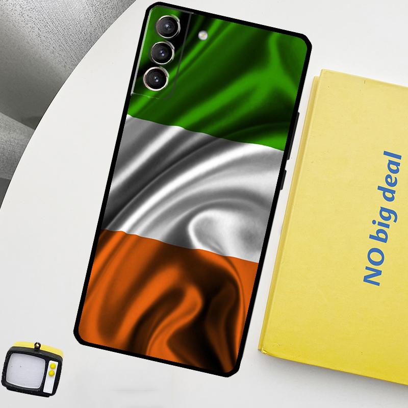 Irish Passport Ireland Flag Phone Case For Samsung Galaxy S25 S24 Ultra S20 S21 S22 S23 Plus S9 S10 S24 FE S25 FE Cover