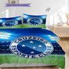 Cruzeiro Esporte Pattern Bedding Quilt Set Quilt Cover Pillowcase Home Decoration Birthday Gift (1 * duvet cover + 2 * pillowcase, without core)