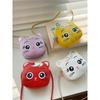 Baby Girls PU Leather Small Shoulder Crossbody Bags Cute Cat Kids Coin Purse Wallet Fashion Children's Mini Handbags